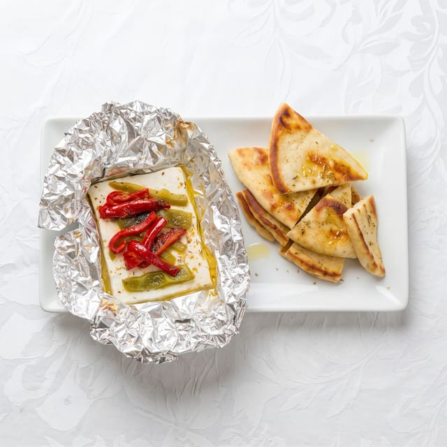 Baked Feta Cheese.