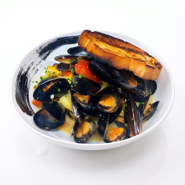Mussels Citrus Ouzo.